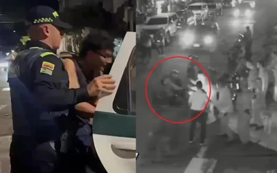 Video: Por escapar de un retén, arrolló a un policía y dos soldados en Bucaramanga