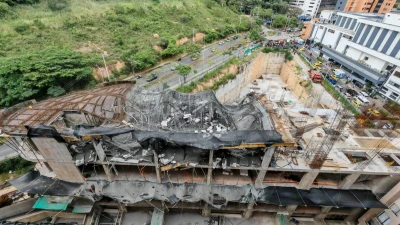 Un fallo de cálculo desató emergencia que dejó seis heridos en obra de Floridablanca