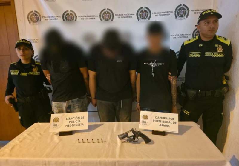Persecución en la autopista a Piedecuesta terminó con tres hombres capturados
