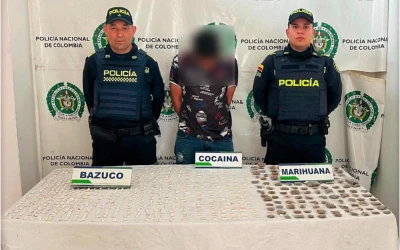 Lo sorprendieron con 673 dosis de estupefacientes en el norte de Bucaramanga