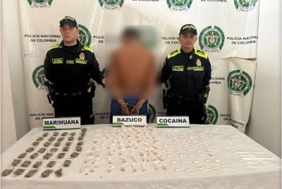 Cae jíbaro con narcóticos listos para la venta en Chapinero, Bucaramanga