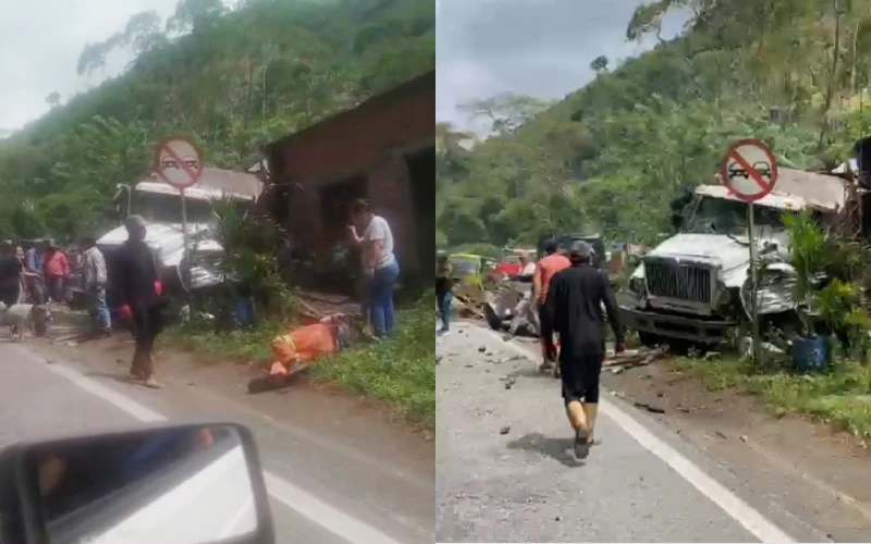 Grave accidente de tránsito en la vía que comunica a Bucaramanga con El Playón