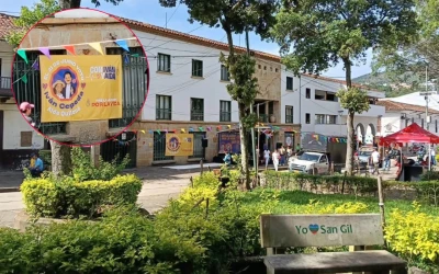 Polémica en San Gil por propaganda política instalada en la fachada de la Alcaldía.