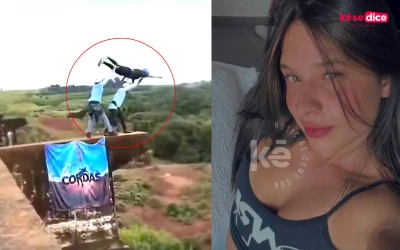Joven murió tras ser lanzada sin cuerda en un salto de bungee en Brasil.