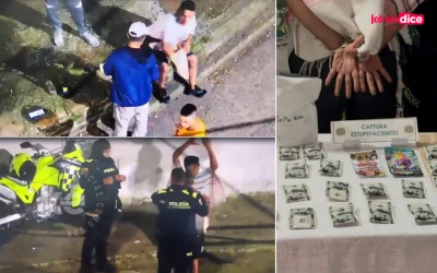 Las cámaras lo delataron: cayó con marihuana y cocaína en Floridablanca