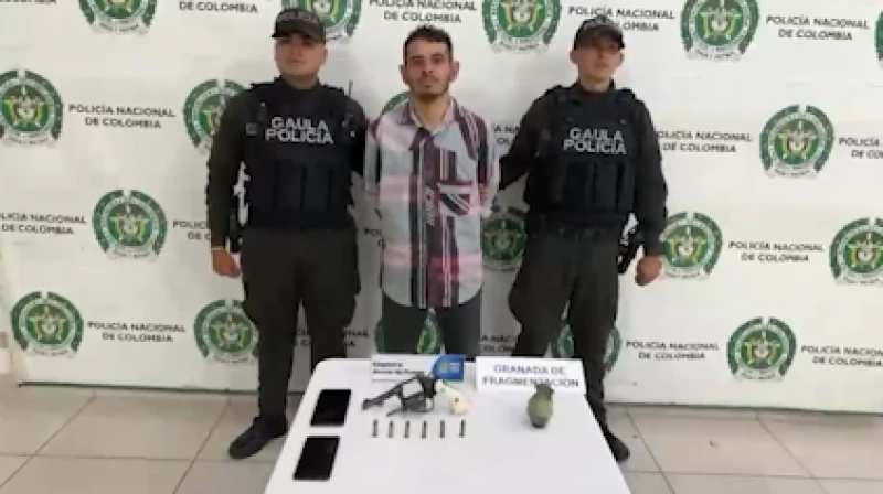 Alias “Galón” enviaba videos con una granada y un arma de fuego para extorsionar comerciantes en Santander