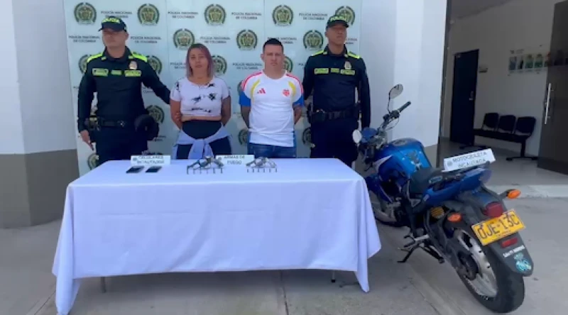 Cayeron alias “Búcaro” y “Maryith” cuando iban a cometer un fleteo en Santander