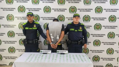 Cayó en La Cumbre, Floridablanca, con 180 dosis de bazuco listas para su distribución