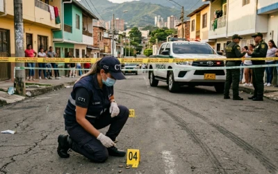 Escolta de la Policía habría sido atacado por un hombre armado al occidente de Bucaramanga