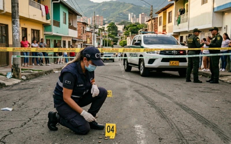 Escolta de la Policía habría sido atacado por un hombre armado al occidente de Bucaramanga