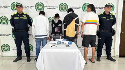 “Dani”, “Guti”, “Pinzas” y “Núñez” cayeron tras robar a un ciudadano en  el centro de Bucaramanga