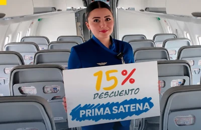 Satena lanza descuentos del 15 % en vuelos nacionales por temporada de vacaciones