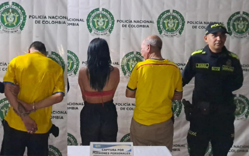 Tres capturados tras riña que dejó dos policías heridos en Bucaramanga