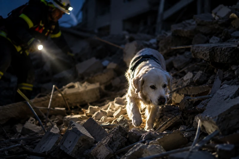 Héroes de cuatro patas: los perros que desafían los escombros para salvar vidas en Venezuela