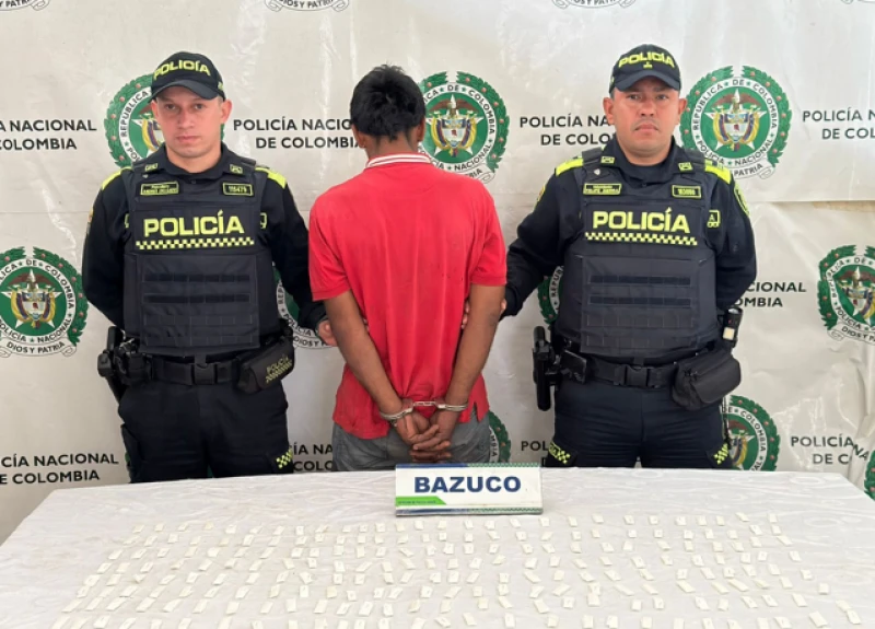 Cayó con 253 dosis de bazuco listas para la venta en Bucaramanga