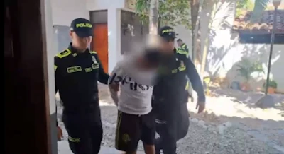 Atacó a su pareja con  un cuchillo y un "pico de botella" y terminó capturado en Girón