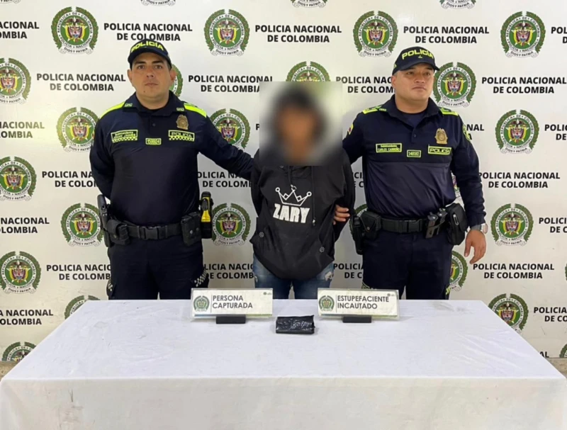 Alias "La More" fue sorprendida con más de 200 gramos de cocaína  en Floridablanca