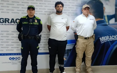 Control migratorio terminó con la captura de extranjero requerido por hurto en Bucaramanga
