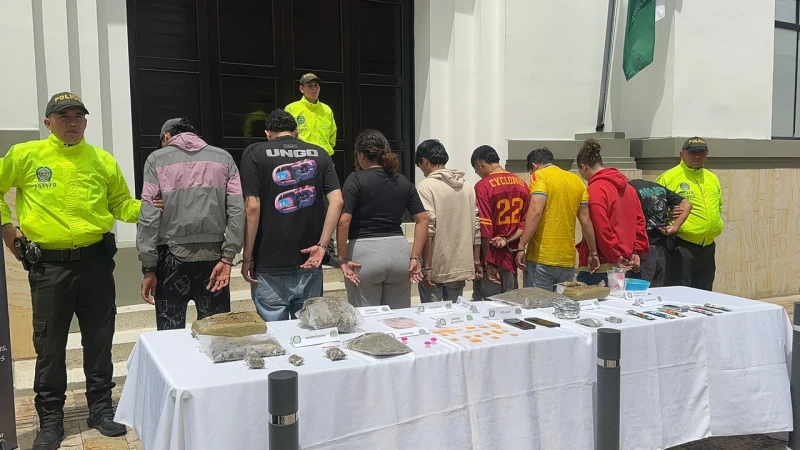 Desarticulan la estructura criminal 'Los Pechi' dedicada a la venta de narcóticos en Bucaramanga