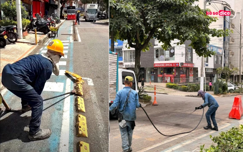 ¿Adiós a las ciclorrutas en Bucaramanga? Ya arrancó el desmonte en la carrera 35.