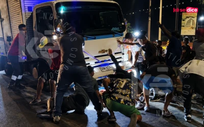 Héroes anónimos salvaron a una motociclista atrapada bajo un vehículo en Chimitá