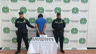 Lo agarraron con un bolso lleno de marihuana en Floridablanca