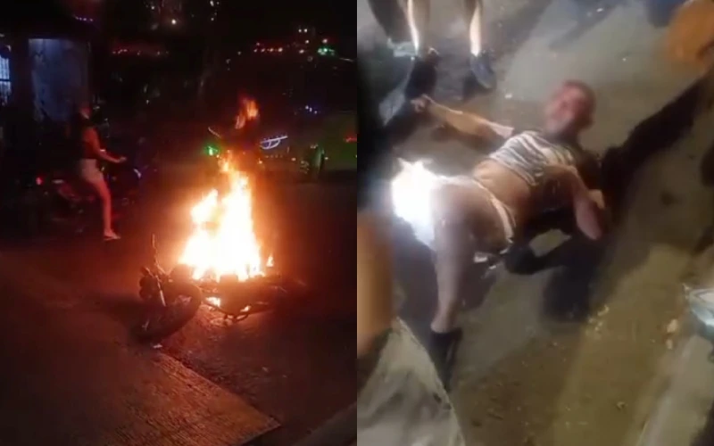 Comunidad 'atendió' a un ladrón que había asaltado a una mujer en Bucaramanga