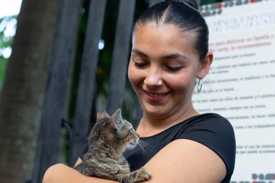 17 perritos y gaticos encontraron un hogar durante jornada de adopción en Bucaramanga