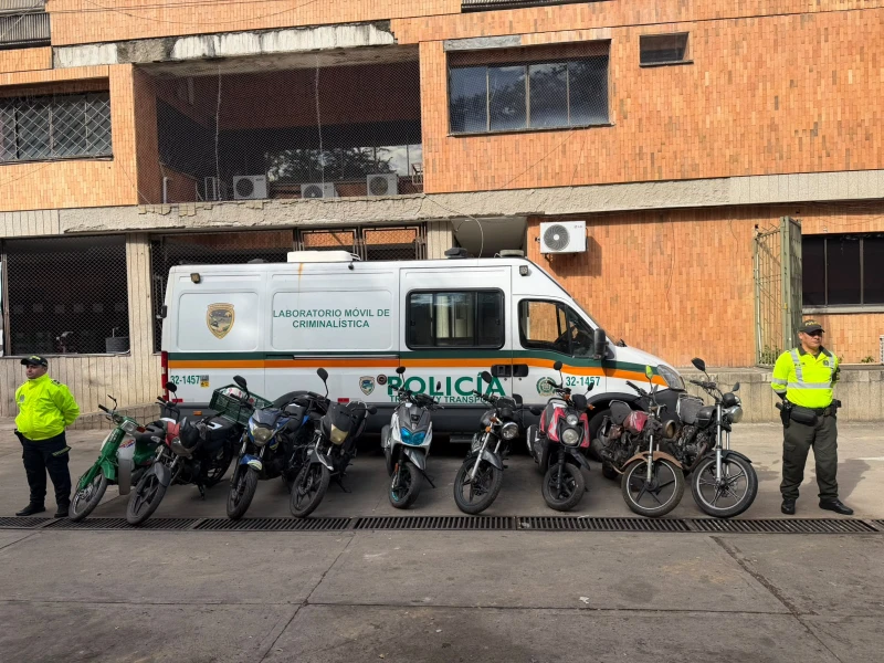 Nueve motocicletas con reporte por hurto aparecieron en patios de tránsito en Bucaramanga