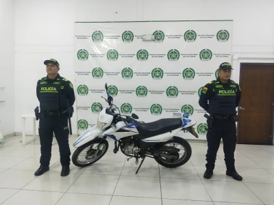 Recuperan en Bucaramanga una motocicleta que tenía reporte por hurto