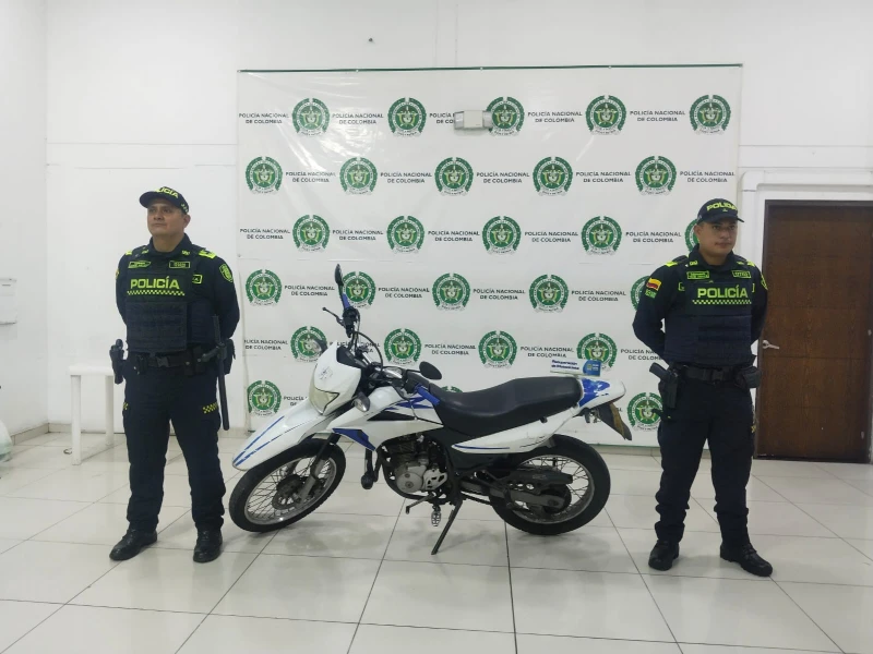 Recuperan en Bucaramanga una motocicleta que tenía reporte por hurto