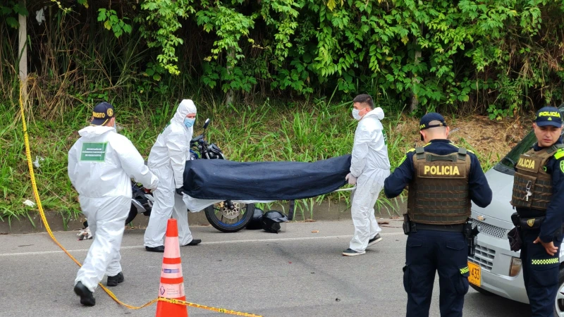 Un muerto y un herido dejó un accidente de moto en Rionegro, Santander