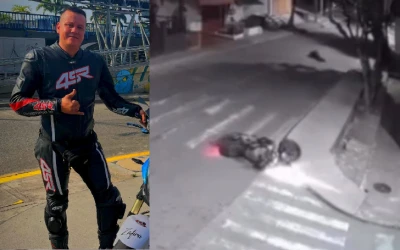 Revelan video del accidente en el que perdió la vida Freddy Rivero en Floridablanca