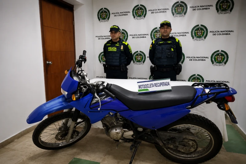 Hallan en Bucaramanga motocicleta con reporte de robo y requerimiento judicial vigente