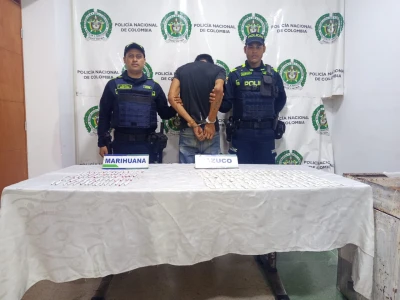 Lo sorprendieron con bazuco y marihuana en una zona boscosa de Bucaramanga
