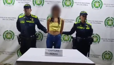 Mujer fue detenida al intentar robar 10 botellas de licor de un comercio en Bucaramanga