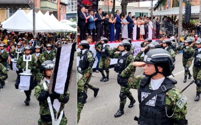 Lo mejor del tradicional desfile militar del 20 de Julio en Bucaramanga