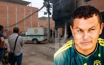 Investigan si incendio en Piedecuesta en el que murió 'Malaga' fue un homicidio