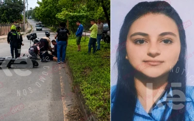 Murió la joven que sufrió brutal accidente cuando iba en una moto eléctrica en Bucaramanga