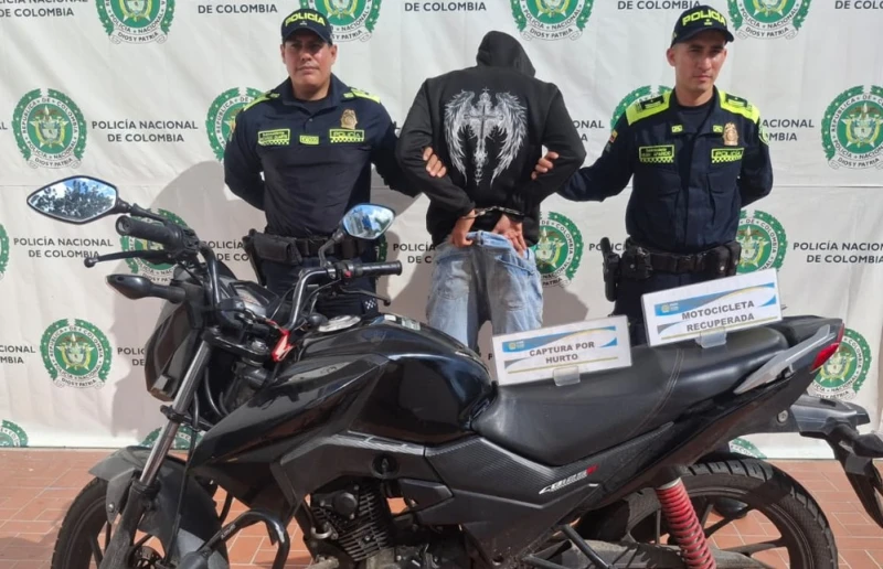 Robó una motocicleta, intentó escapar y terminó capturado en Bucaramanga