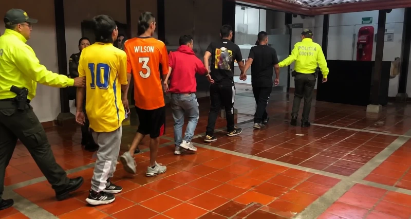 Golpe a "Los del Sur": cayeron "Brayan", "Zombie", "Carracas", "Monaguillo" y "Sergio" en Piedecuesta