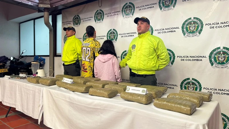 Así cayó el centro de acopio de 'Los del Sur' en Girón: 20 kilos de droga fueron incautados