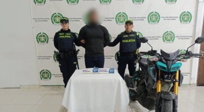 Conducía una motocicleta hurtada y terminó capturado en Bucaramanga