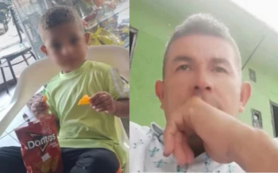 Carlos Atehortúa  y su bebé de 3 años murieron arrollados por un camión, en Santander