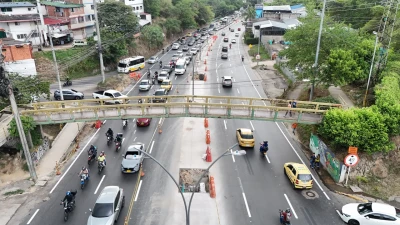 ¡Atento! Por desmonte de puente en obra del tercer carril habrá cierres viales en Floridablanca