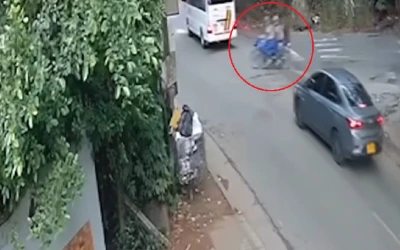 Cámara captó fatal accidente en el que murieron dos hombres en Floridablanca
