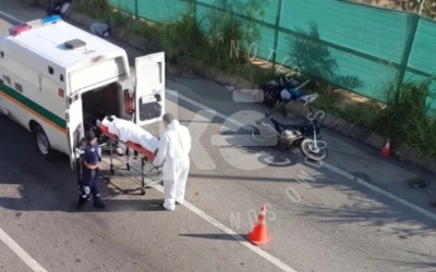 Motociclista murió en la madrugada de este domingo en la vía Lebrija - Girón