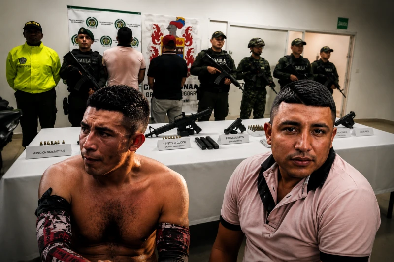 Ellos son Alias 'García' y 'José', cabecillas de Los Pachenca capturados en Santander