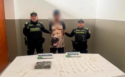 Lo sorprendieron con marihuana y bazuco en el barrio Granada de Bucaramanga