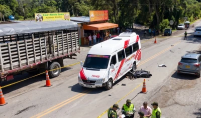 Carlos Moreno fue el motociclista que murió en un accidente en la vía San Gil - Bucaramanga